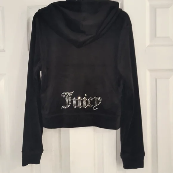 Juicy Couture Bling Velour Tracksuit Hoodie and Shorts Set NWT - Picture 4 of 8